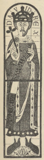 Fig. 312. Król Dawid. Obraz na szkle. Tum w Augsburgu.
