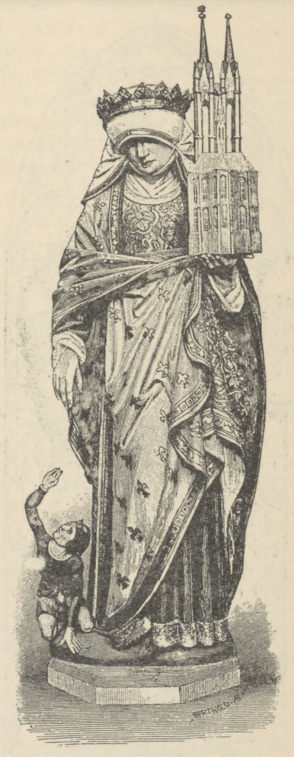 Fig. 317. Posąg św. Elżbiety w kościele w Marburgu.