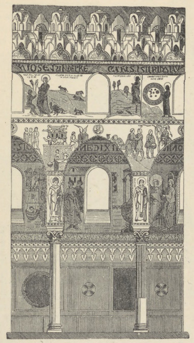 Fig. 324. Capela Palatina w Palermo. (Część przecięcia podłużnego).