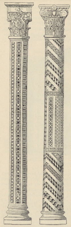 Fig. 331. Kolumny Kosmasowe z bazyliki S. Paolo w Rzymie.
