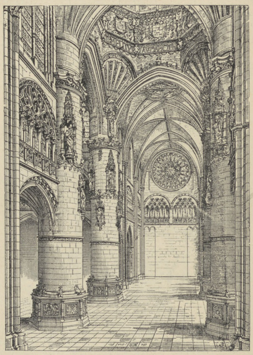 Fig. 360. Nawa poprzeczna katedry w Burgos.