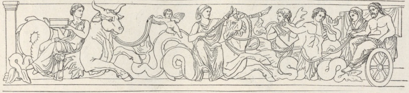 Fig. 233. Z pochodu weselnego Posejdona i Amfitryty.