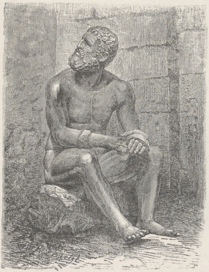 Fig. 274. Posąg bronzowy szermierza na pięści. Rzym.