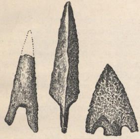 Fig. 2. Ostrza dzid i strzał z kamienia z Danii
