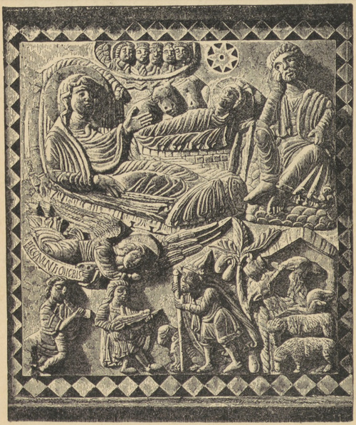 Fig. 4. Narodziny Chrystusa. Płaskorzeźba z kazalnicy w S. Leonardo we Florencyi.