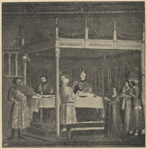 Fig. 25. Uczta u Heroda. Giotto. Florencya, S. Croce.