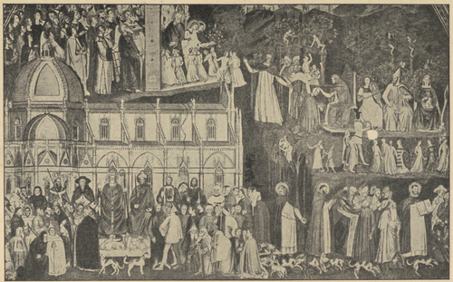 Fig. 30. Z malowań na ścianie wschodniej w kaplicy hiszpańskiej w S. Maria Novella we Florencyi.