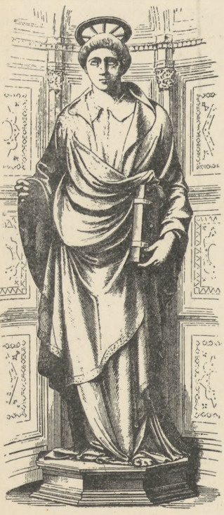 Fig. 70. Św. Stefan. Posąg bronzowy Ghiberti’ego. Or San Michele we Florencyi.