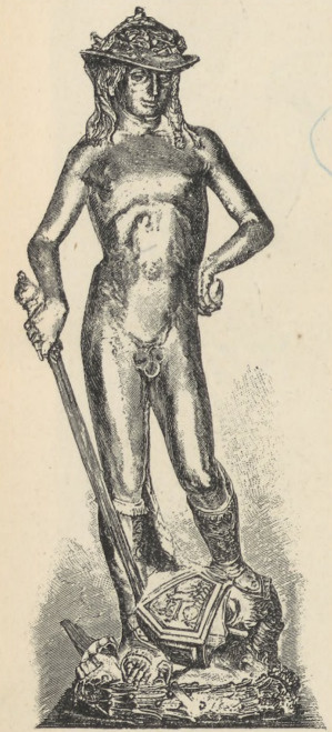 Fig. 75. Dawid. Posąg bronzowy Donatella. Florencya. Muzeum Narodowe.