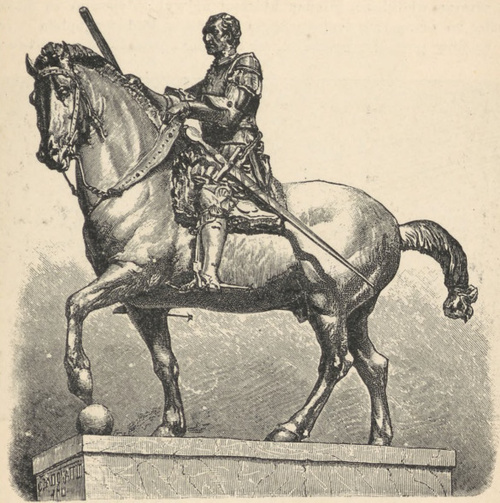 Fig. 80. Posąg bronzowy Gattamelaty w Padwie Donatella.