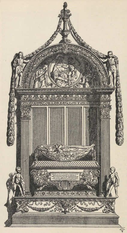 Fig. 92. Grobowiec Marzuppiniego. Desiderio da Settignano. Florencja S. Croce.