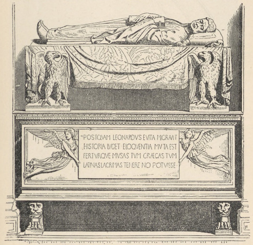 Fig. 93. Z grobowca Leonarda Bruni. Bernardo Rosselino. Florencya S. Croce.
