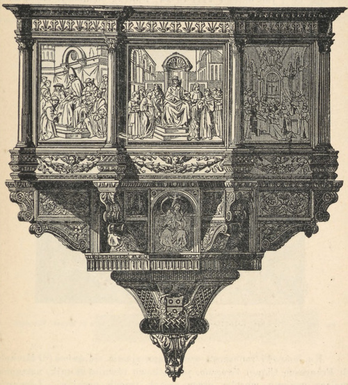 Fig. 99. Kazalnica w S-ta Croce we Florencyi. Benedetto da Majano.