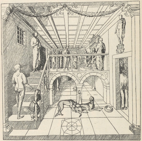Fig. 147. Rysunek Jakóba Belliniego. Paryż. Luwr.