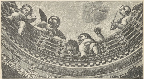 Fig. 151. Z fresku na suficie Mantegni w Castello di Corte w Mantui.