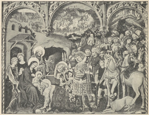 Fig. 160. Hołd Trzech Królów. Gentile da Fabriano. Akademia.