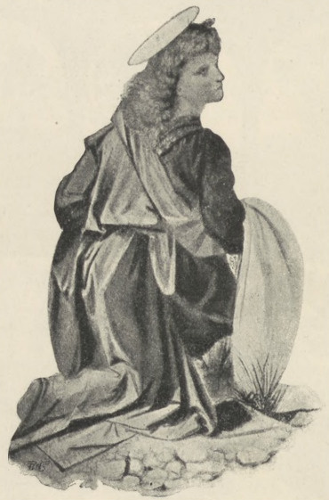 Anioł (Leonarda) z chrztu Chrystusa Verocchia.