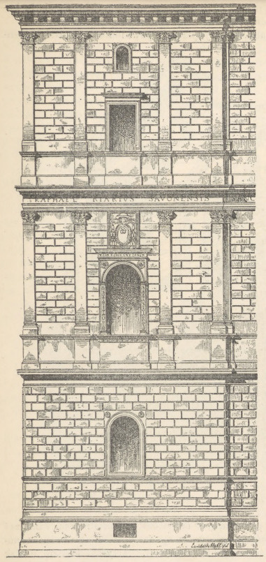 Fig. 167. Fasada Cancellarii w Rzymie. Bramante.
