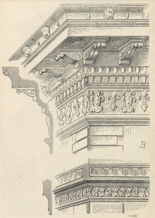 Fig. 173. Gzymsowanie na pałacu Farnezyjskim.