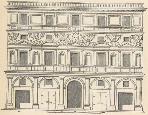 Fig. 175. Fasada byłego pałacu dall’Aquila w Rzymie. Raffael.