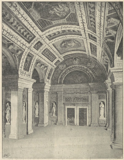Fig. 178. Hala ogrodowa pał. del Te w Mantui. Ginlio Romano.