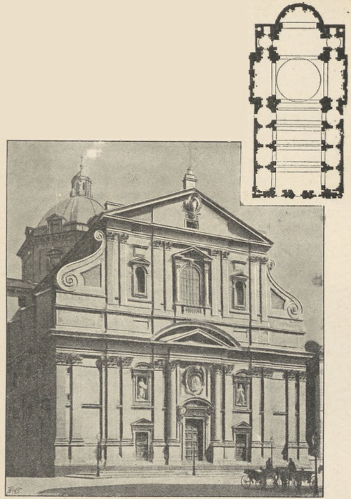 Fig. 186. K. del Gesu w Rzymie. Vignola.
