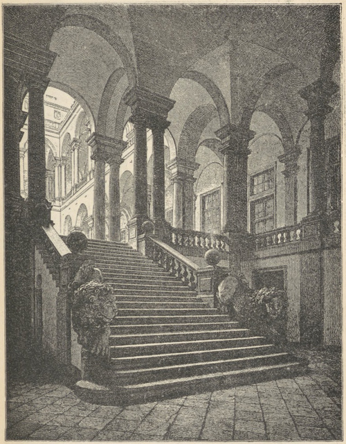 Fig. 189. Dziedziniec uniwersytetu w Genui.