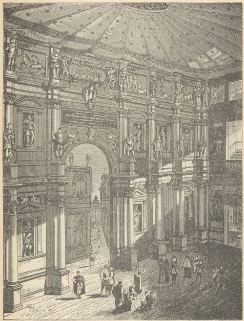 Fig. 194. Scena w Teatro Olimpio w Wicenzy. Andrea Pelladio.
