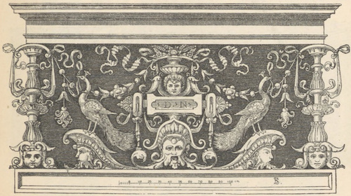 Fig. 199. Zakończenie okna sgrafitto w pal. Gorsi we Florencyi.