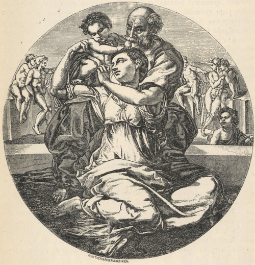 Fig. 239. Ś-ta Rodzina. Michał Anioł. Florencya. Tribuna.