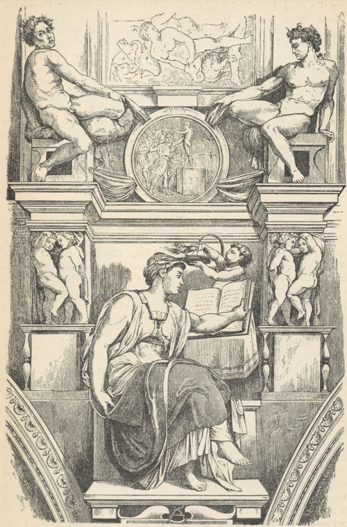 Fig. 245. Sybila erytrejska. Michał Anioł. Kaplica Syxtyńska.