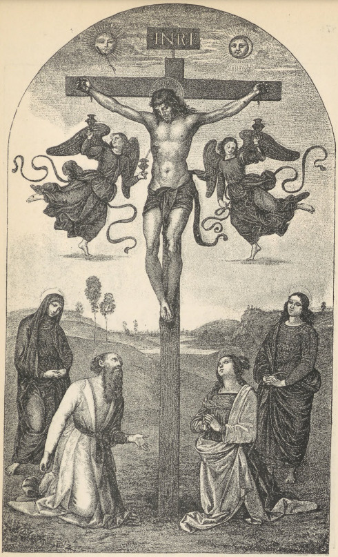 Fig. 246. Chrystus na krzyżu, Raffael. Zbiory Moud’a w Londynie.