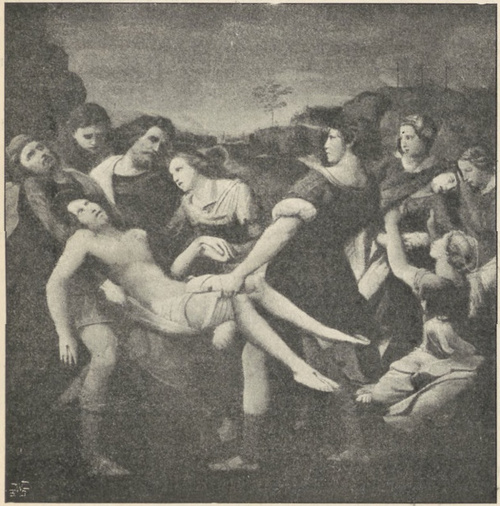 Fig. 254. Złożenie do grobu. Raffael. Gal. Borghese. 