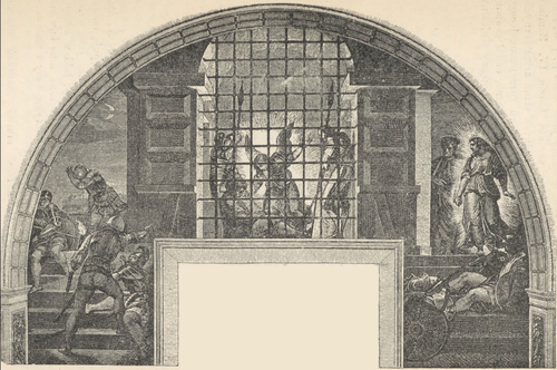 Fig. 258. Oswobodzenie Piotra. Fresk Raffaela w Stanzach.
