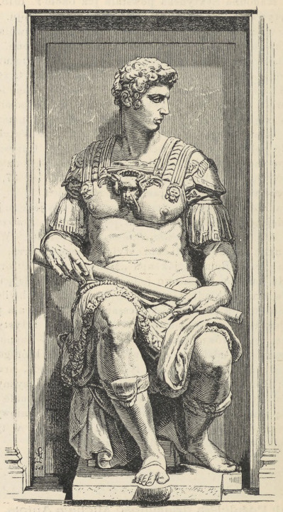 Fig. 268. Z grobowca Juliusza Medyceusza. Florencya. S. Lorenzo.