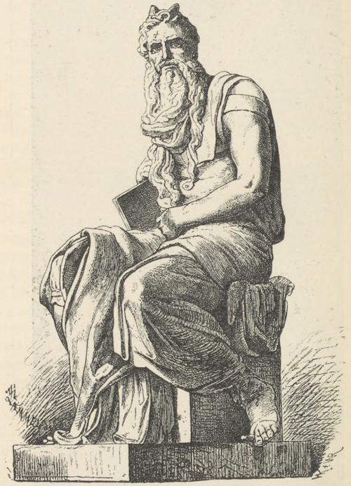Fig. 271. Mojżesz. Z grobowca Juliusza II. Michał Anioł. Rzym. S. Pietro in Vincoli.