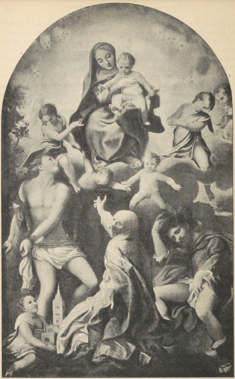 Fig. 276. Madonna ze Ś. Sebastyanem. Corregio. Drezno.