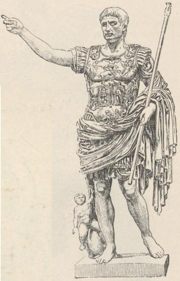 Fig. 323. Posąg Augusta z Prima-Porta. Watykan.