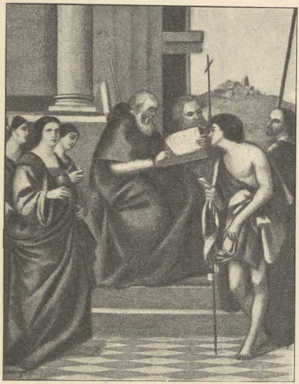 Fig. 286. Św. Chryzostom. Sebastiano del Piombo. Wenecya. S. Giovanni Caisostomo.