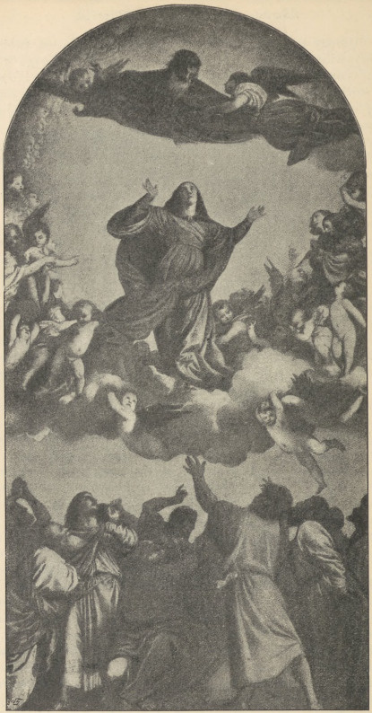 Fig. 293. Wniebowzięcie Maryi. Tycyan. Wenecya. Akademia.