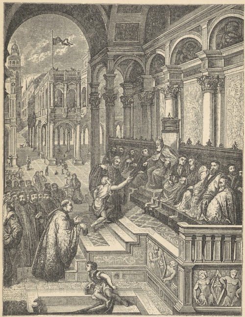 Fig. 297. Pierścień Ś.Marka. Parys Bordone. Wenecya. Akademia.