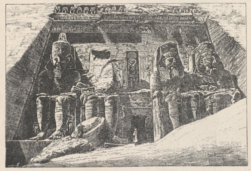 Fig.33. Świątynia w skale w Abu Simbel. Front