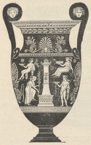 Fig. 344. Amfora zbytkowna apulejska. Około ⅒ wielk. natur.