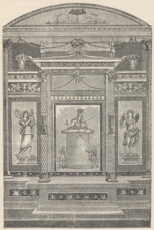 Fig. 354. Rzymskie malowidła ścienne z Pompei.