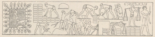 Fig.36. Z grobowej kaplicy w Abd-el Qurna. Budowa świątyni Emuna