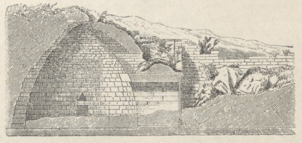 Fig.85a. Skarbiec Atreusza w Micenach. Przecięcie