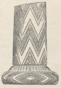 Fig.86. Wyrestaurowana kolumna ze skarbca w Micenach