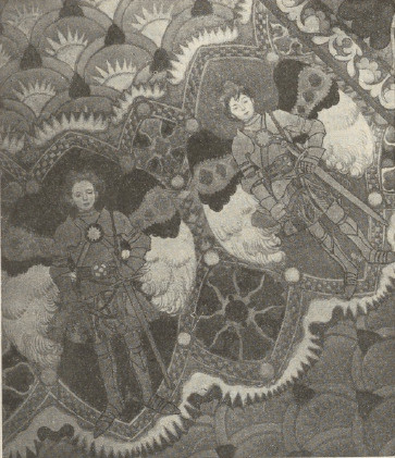 Ryc. 24. Fragment malowidła kopuły w kaplicy Szafrańców na Wawelu.