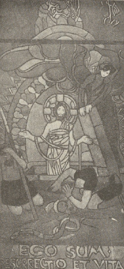 Ryc. 42. Mehoffer. Zmartwychwstanie. Projekt witrażu do kościoław Jutrosinie.