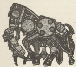 Ryc. 63. Wycinanka egipska ze skóry.